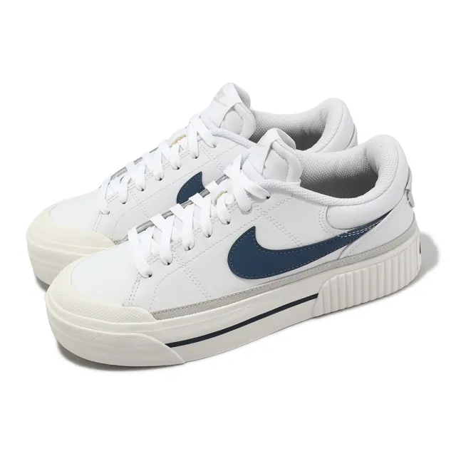 【NIKE 耐吉】餅乾鞋 Wmns Court Legacy Lift 女鞋 厚底 增高 拼接 休閒鞋 單一價(DM7590-200)