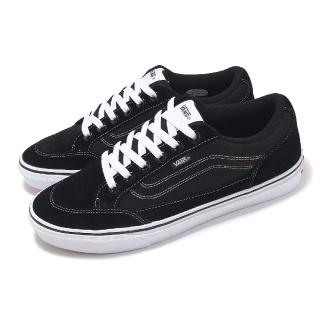 【VANS】休閒鞋 V351 Bearcat 男鞋 黑 白 麂皮 帆布 拼接 板鞋(6622390001)