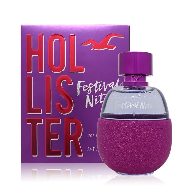 【HOLLISTER Co】Festival Nite 霓虹派對女性淡香精 EDP 100ml(平行輸入)