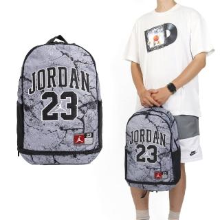 【NIKE 耐吉】後揹包 Jordan Jersey Backpack 灰 黑 15吋 筆電包 運動包 揹包(JD2433009AD-001)