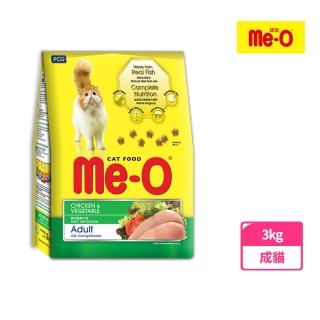 【Me-O 咪歐】乾貓糧-雞肉蔬菜口味 3KG(貓飼料/成貓)