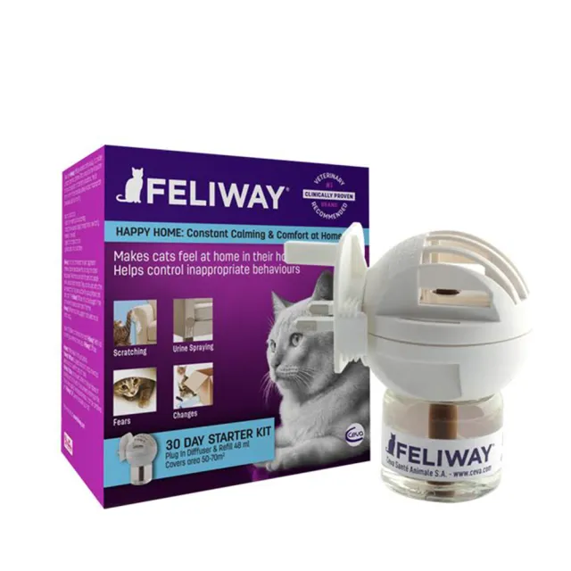 【法國FELIWAY】貓咪費洛蒙插電組(穩定貓咪情緒)