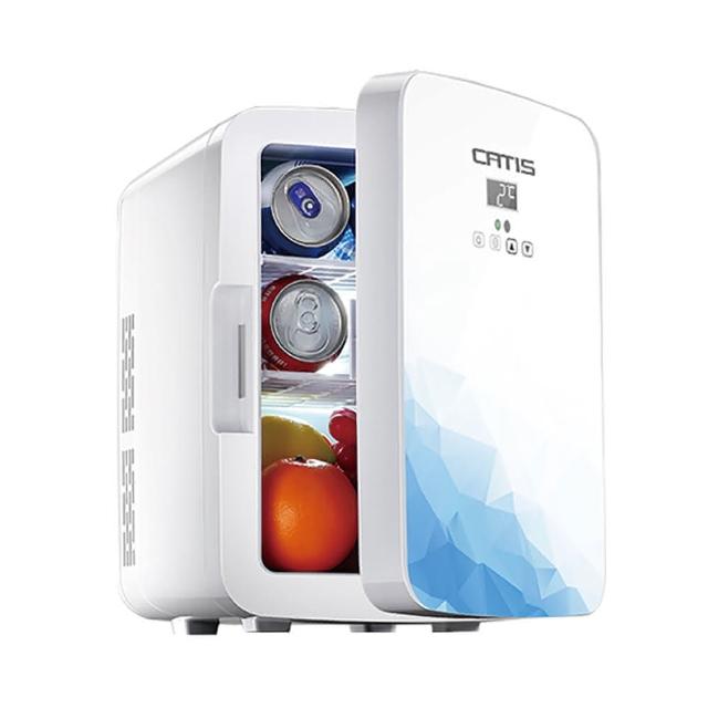 CATIS 17L 車用兩用智慧小冰箱，採用迷你小巧設計，輕鬆攜帶適合車上或露營使用。節能環保用電量低，經濟實惠不費電；靜音低噪運轉，提供舒適安靜環境。具備可調溫功能，靈活調整滿足各種儲物需求，外宿小資族必備的110V行動冰箱，輕鬆儲存飲品與食物，保持新鮮。無論是長途駕駛還是戶外活動，這款17L小冰箱都是您的理想夥伴，確保食物飲料新鮮不變質。