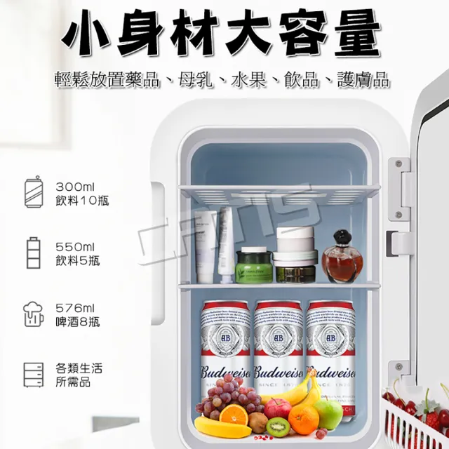 【CATIS】17L車用兩用智能小冰箱 110V行動冰箱 露營小冰箱(可調溫 外宿小資族必備)