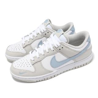 【NIKE 耐吉】休閒鞋 Wmns Dunk Low 女鞋 白 藍 皮革 低筒 經典 運動鞋(HF0023-100)