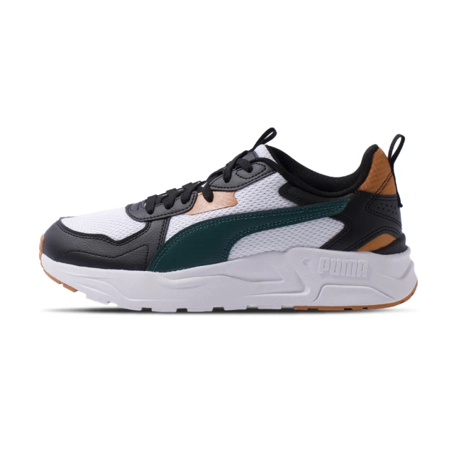 PUMA Trinity Lite 男鞋 黑綠白色 網布 皮革 運動 休閒鞋 38929224