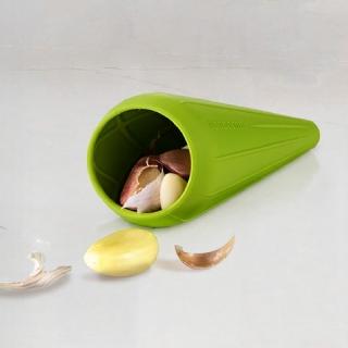 【TESCOMA】Presto去皮剝蒜器 綠 / 蒜頭去皮器 剝蒜神器