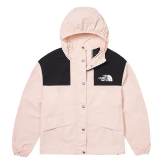 【The North Face 官方旗艦】北面女款粉色DWR防潑水連帽外套｜5JXOLK6