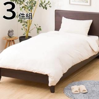 【NITORI 宜得利家居】床包寢具三件組 POLY WASH BE 單人(床包 寢具 枕套 被套 POLY WASH)