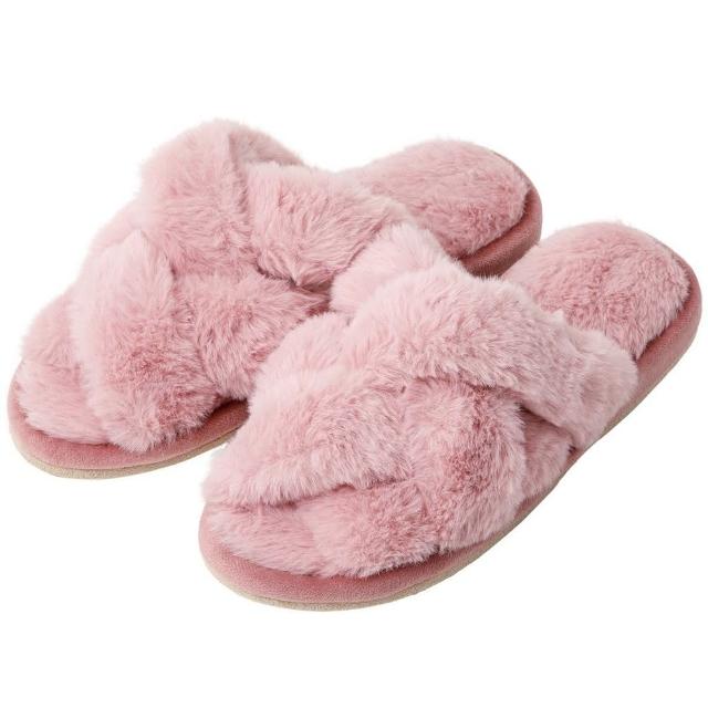 【NITORI 宜得利家居】室內拖鞋 BRAIDEDFUR DRO M(室內拖鞋 拖鞋)