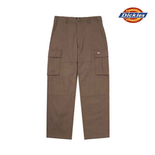 Dickies 男款蘑菇棕純棉多口袋舒適休閒工裝長褲｜DK012275MR1