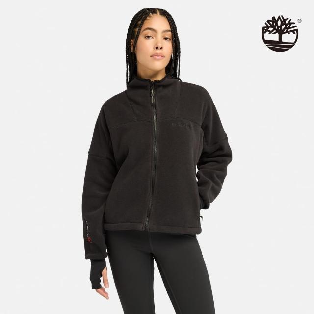 【Timberland】女款黑色Polartec R抓絨保暖外套(A5ZF7001)