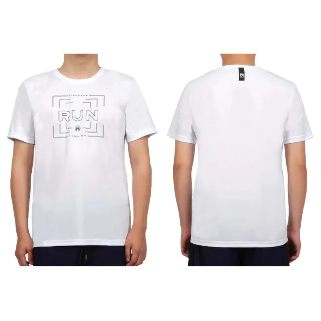 【FIRESTAR】男吸排印花短袖T恤-慢跑 吸濕排汗 上衣 反光(D4636-20)