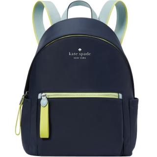 【KATE SPADE】Chelsea海軍藍x水藍尼龍中款後揹包