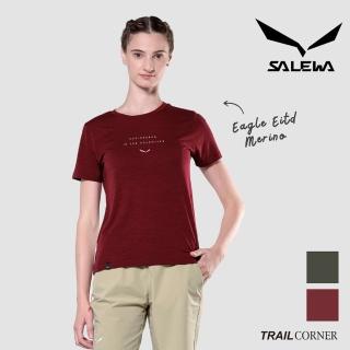 【SALEWA】EAGLE EITD MERINO T-SHIRT 女 短袖羊毛T恤(運動上衣 夏季短袖排汗衣)