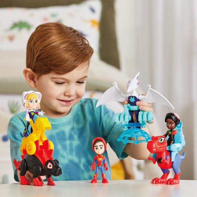 【ToysRUs 玩具反斗城】Spidey And His Amazing Friends 恐龍英雄及配件組 - 隨機發貨(兒童 玩具 公仔 模型