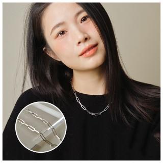 【HaNA 梨花】休閒男朋友風短款隨心配．鈦鋼大學T短鎖骨鍊