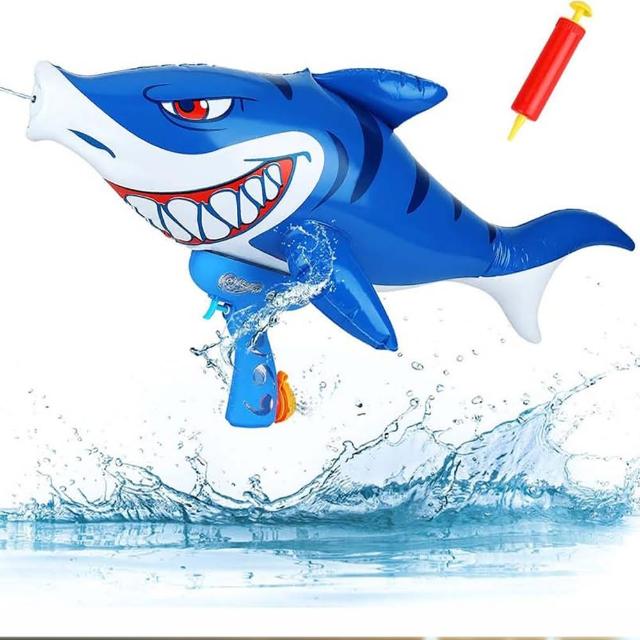 【GCT 玩具嚴選】大鯊魚充氣水槍(水槍戲水玩具)