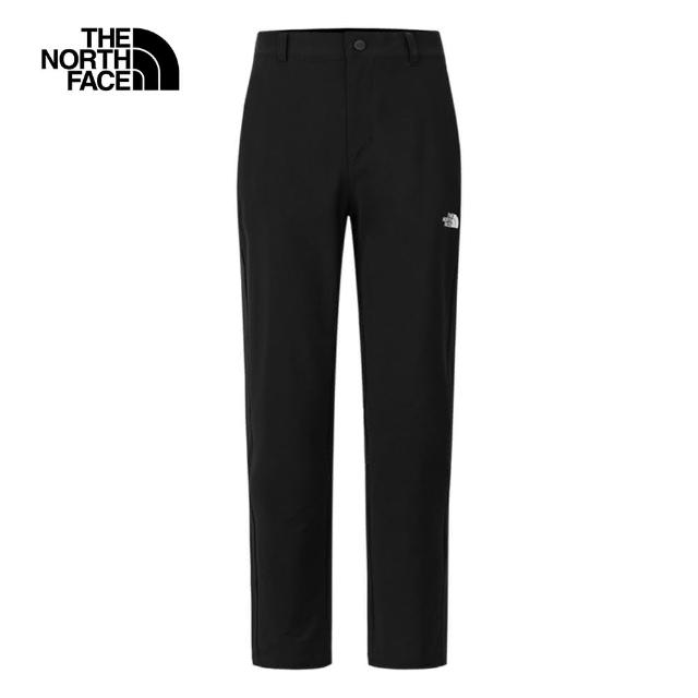 【The North Face 官方旗艦】北面女款黑色DWR防潑水彈力褲腰長褲｜81SQ4H0