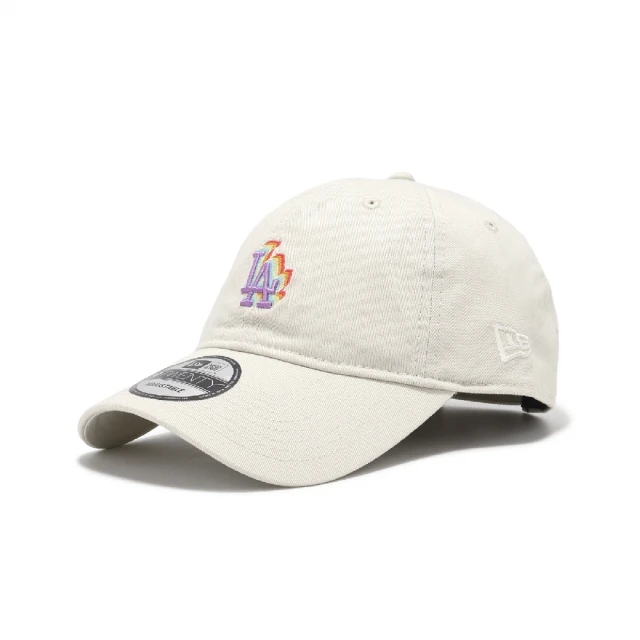 NEW ERA 棒球帽 Light Rainbow MLB Cap 米白 洛杉磯道奇 LAD 920帽型 可調帽圍(NE14327644)