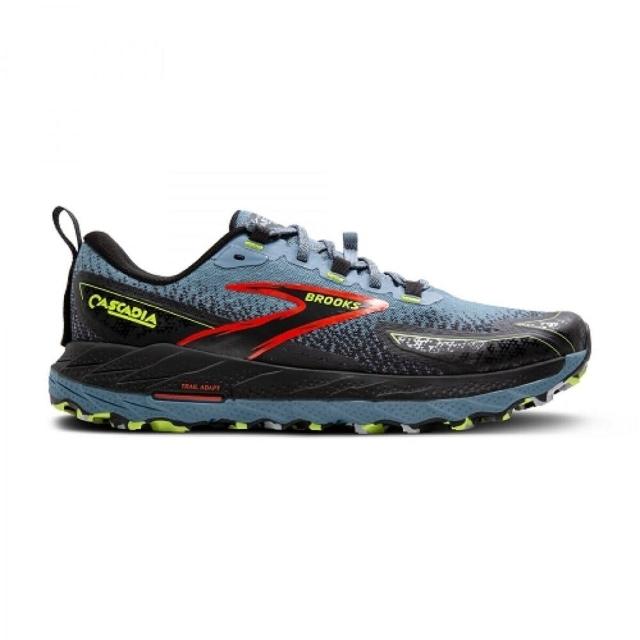 【BROOKS】Cascadia 18 男 慢跑鞋 運動 路跑 避震緩衝象限 穩定 藍黑(1104262E004)