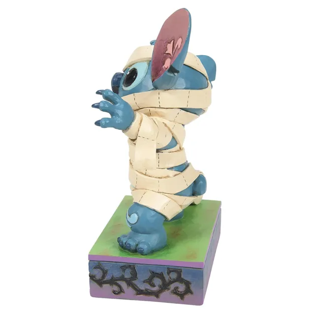 【Enesco】精品家飾 Disney 迪士尼 星際寶貝 史迪奇萬聖節木乃伊塑像居家擺飾