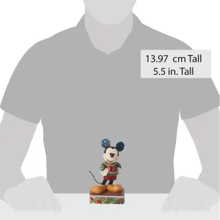 【Enesco】精品家飾 Disney 迪士尼 米奇穿毛衣聖誕塑像居家擺飾