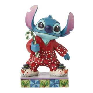 【Enesco】精品家飾 Disney 迪士尼 星際寶貝 史迪奇聖誕節塑像居家擺飾
