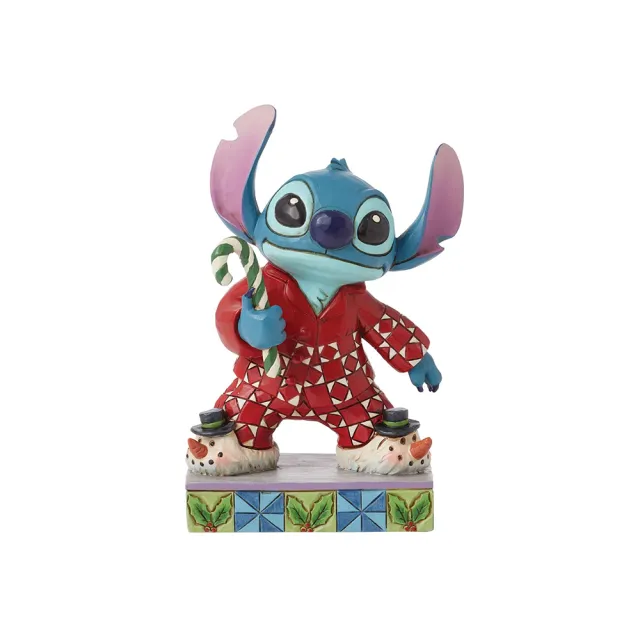 【Enesco】精品家飾 Disney 迪士尼 星際寶貝 史迪奇聖誕節塑像居家擺飾