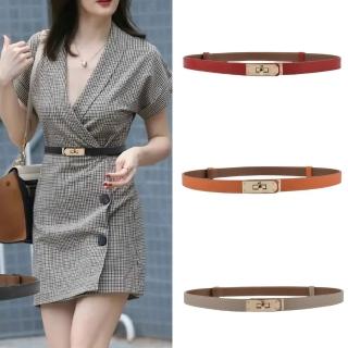 【KT DADA】細皮帶 伸縮女腰帶 精品皮帶 真皮腰帶 腰封 牛皮皮帶 皮帶 細腰帶 百搭配件 搭配好