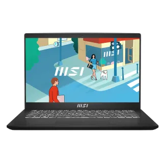 【MSI 微星】14吋i5輕薄商務特仕筆電(Modern 14 C13M-1063TW-SP1/i5-1335U/16G/1TB SSD/W11/黑/二年保)