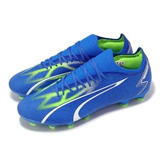 【PUMA】足球鞋 Ultra Match FG/AG 男鞋 藍 輕量 抓地 草皮 運動鞋(107347-03)