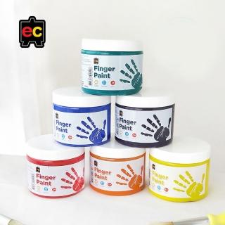 【澳洲EC】手指膏六色組 250ml(贈收納袋、寶寶兒童安全顏料、無毒手指膏)