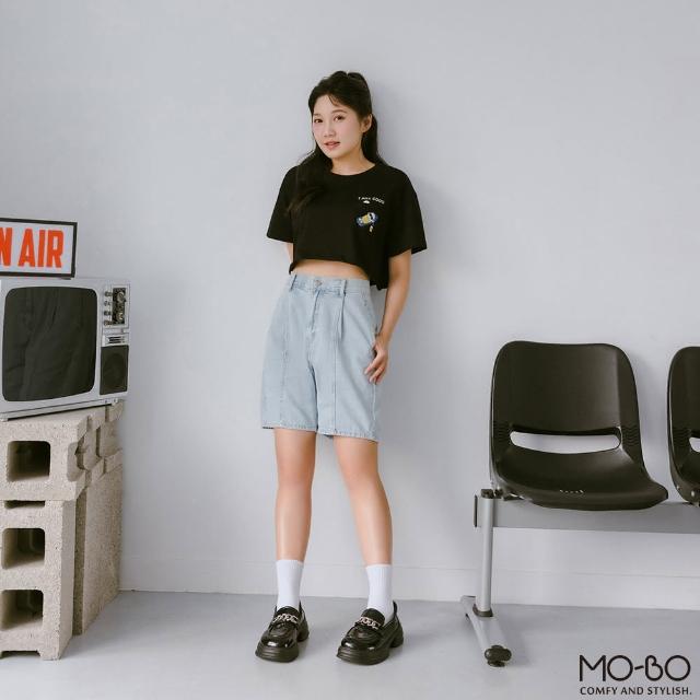 【MO-BO】顯瘦牛仔短褲(郁甯&宗道聯名款)