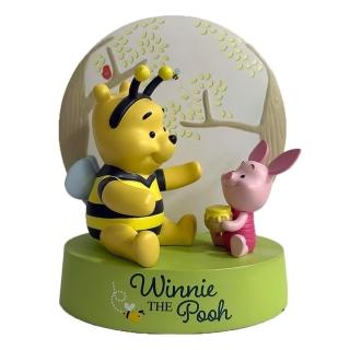 【Enesco】精品家飾 Disney 迪士尼 小熊維尼與小豬小夜燈塑像居家擺飾