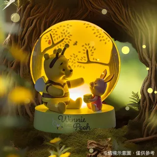 【Enesco】精品家飾 Disney 迪士尼 小熊維尼與小豬小夜燈塑像居家擺飾
