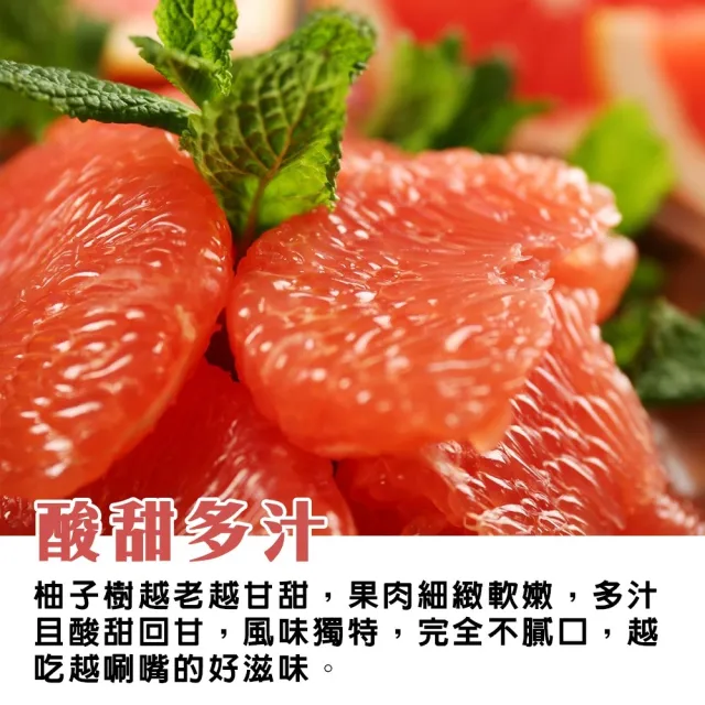 【momo獨家X台南麻豆李天寶】40年麻豆紅文旦10斤x4箱(5-8顆/箱_果農直配/產銷履歷/柚子)(中秋禮盒)