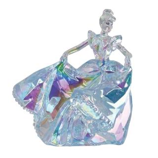 【Enesco】精品家飾 Disney 迪士尼 仙履奇緣 仙杜瑞拉透明塑像居家擺飾