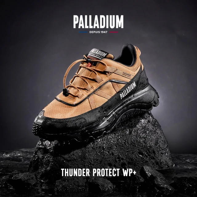 Palladium THUNDER PROTECT WP+快穿橘標防水靴/防水鞋/休閒鞋-深棕 /黑