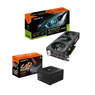 【GIGABYTE 技嘉】RTX 4070 Ti S EAGLE OC 16G + 技嘉 UD850GM PG5電源供應器(4070 Ti SUPER 超值組合包)