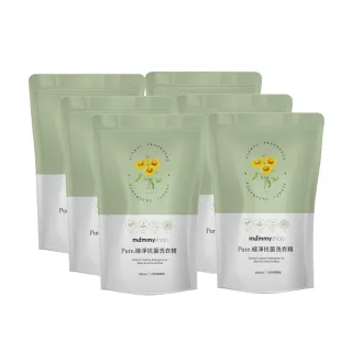 【mammyshop 媽咪小站】PURE植淨抗菌洗衣精 6包補充包(中性洗衣精 溫和洗衣精 抗菌洗衣精)