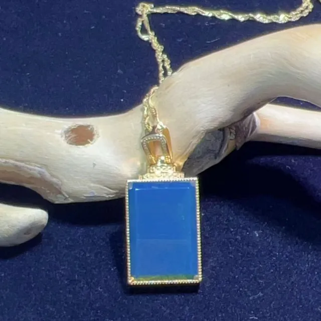 【勝弘珠寶】多明尼加藍珀平安順遂項鍊