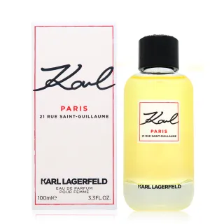 【KARL LAGERFELD 卡爾】PARIS 21 Rue Saint-Guillaume 巴黎香榭女性淡香精 EDP 100ml(平行輸入)