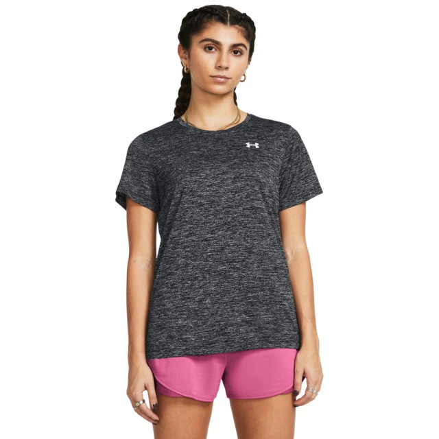 UNDER ARMOUR UA 女 Tech Twist 短袖T-Shirt_1384230-001(黑色)