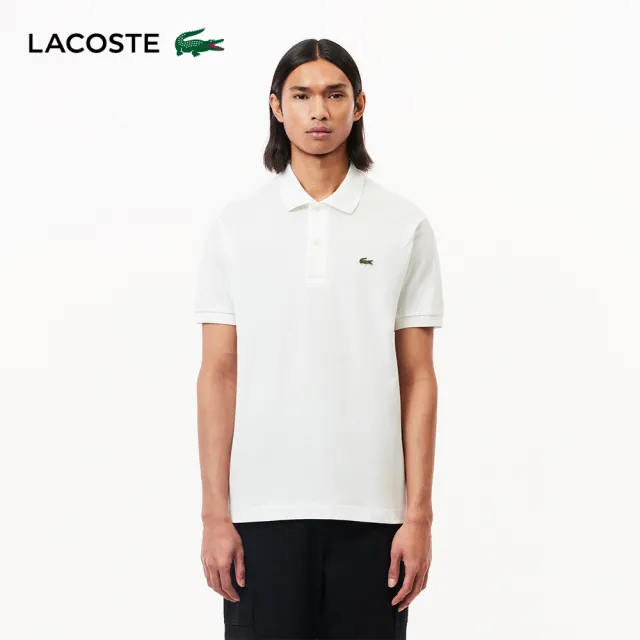 【LACOSTE】男裝-經典L1212短袖Polo衫(白色)