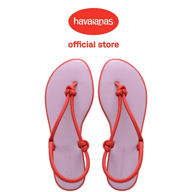 havaianas 哈瓦仕 平底涼鞋 女鞋 拖鞋 Una Acai 粉紫 4149616-2801W(哈瓦士)