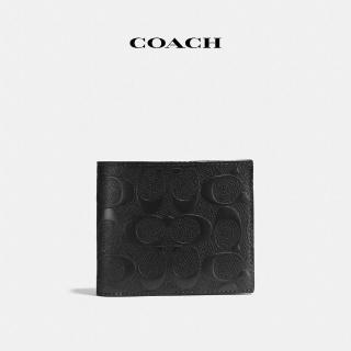 【COACH蔻馳官方直營】經典Logo三合一皮夾-黑色(CR957)