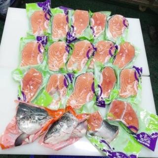 【華得水產】空運冷藏到台灣！冰鮮挪威鮭魚整尾切片真空組7kg(三去/已代客切好/各大餐廳在用/直播組)