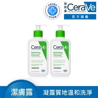 【CeraVe 適樂膚】輕柔保濕潔膚露 236ml(2入組/凝露質地)