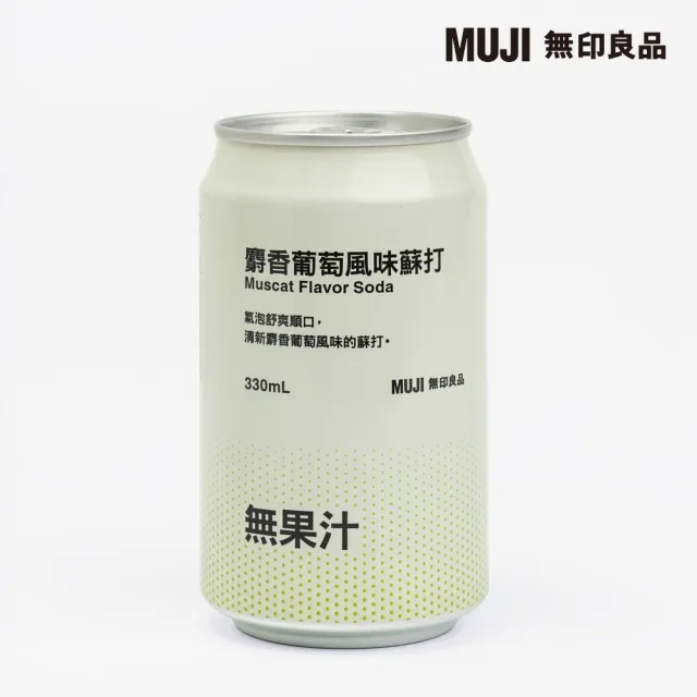 【MUJI 無印良品】麝香葡萄風味蘇打